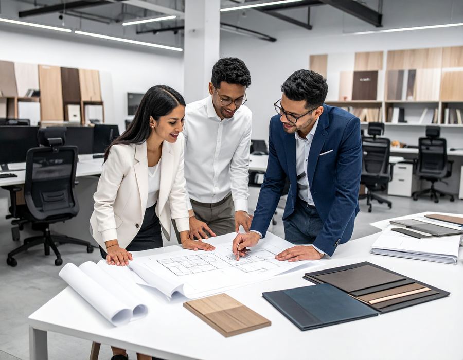 Beratung im Showroom